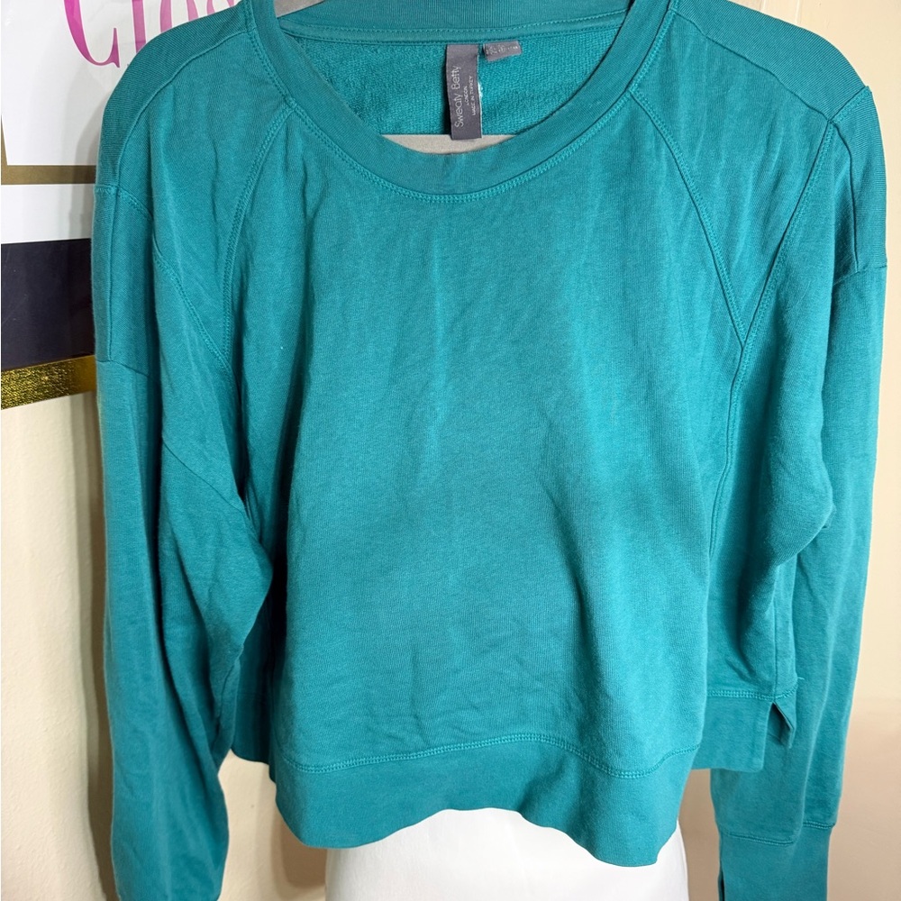 Sweaty‎ Betty Teal Sweatshirt